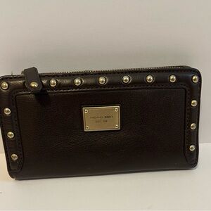 Michael Kors Brown Studded Women's Wallet